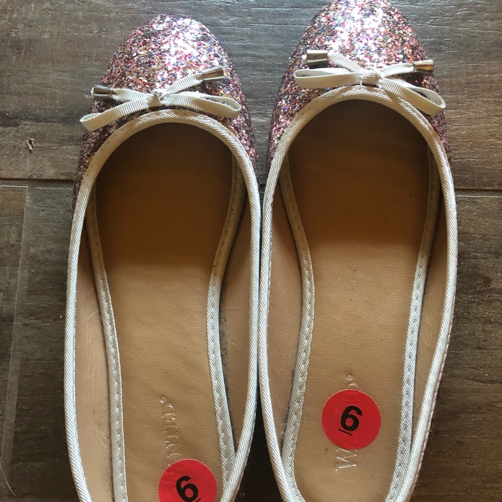 Cute pink sparkle shoes